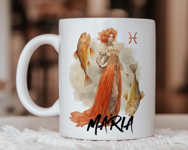 Coffe mug zodiac sign Pisces